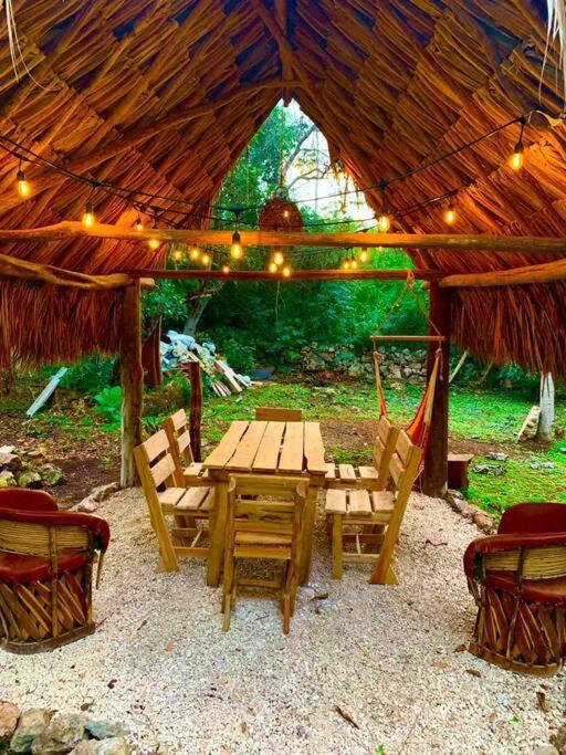 Encantadora Villa Maya Tradicional En Rancho Agroecologico Tzucaceb Zewnętrze zdjęcie